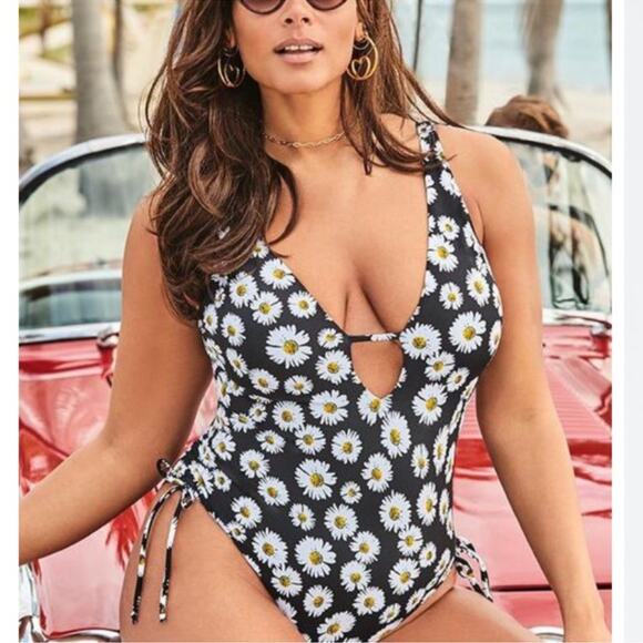 Ashley Graham x Swimsuits for All A-List Plunge One Piece 6 - Picture 1 of 11